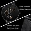 YOLAKO Stainless Steel Men Business Watch Luxury Wristwatch Male Clock Male Watch Men Watch