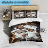3PCS Real Vieira Football Legend Bedding set,Ideal for1pc Duvet Cover And 2pcs Pillowcases Perfect for Christmas gift,Ideal for Bedroom, Dormitory