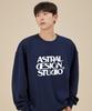 ASTRAL PROJECTION Astral Design Studio Loose Fit Sweatshirt_Navy