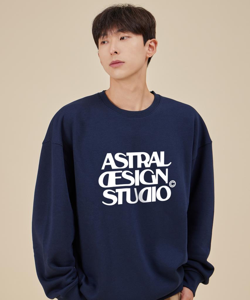 ASTRAL PROJECTION Astral Design Studio Loose Fit Sweatshirt_Navy