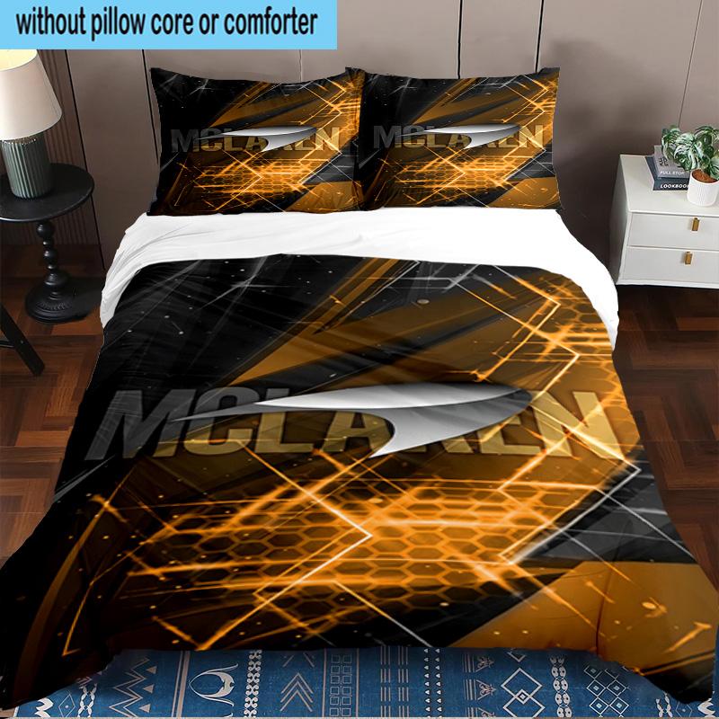 3PCS Mc-laren Printed 3PCS Bedding Set, Includes A Duvet Cover and Two Pillowcases for Bedroom, Suitable for All Seasons Fan Gifts