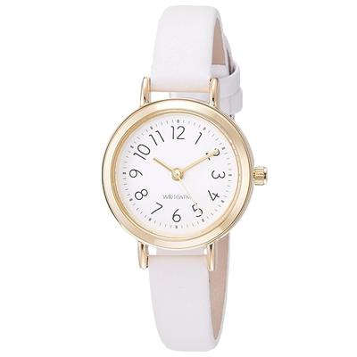 Fieldwork Pluie Small Analog Watch, Waterproof, Leather Strap, ST246Z-1, Women's, White