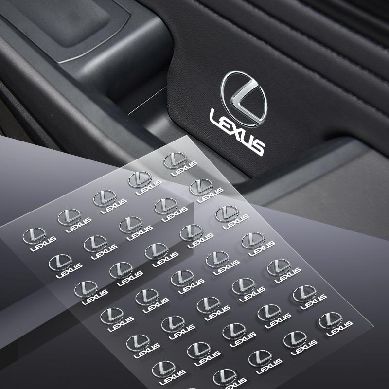 1/2/5/10PCS Car Logo Car Door Handle Anti Scratches Stickers For Lexus F SPORT IS250 IS200 CT200h GS300 LS430 RX450h LX570 IS300 AEI1