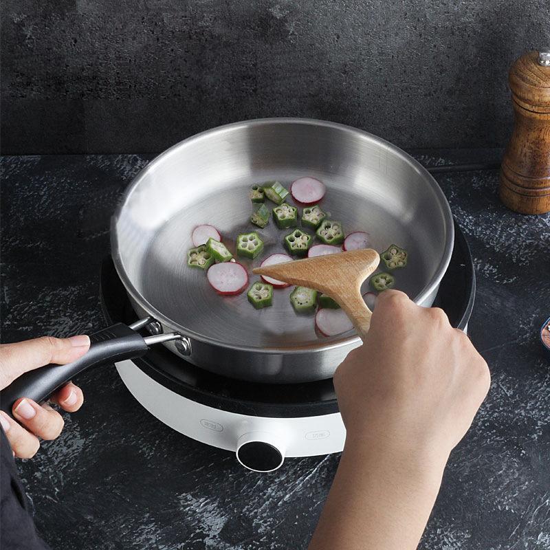 Set de vase de bucătărie din oțel inoxidabil Set de oale de bucătărie, oală de lapte, oală de supă, tigaie, set de cadou