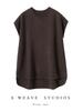 Women's Cashmere Sleeveless Pullover - Round Neck Knit Vest for Autumn Winter Layering