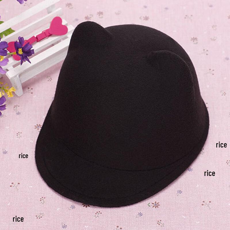 Zhen Yueqi Parent-Child Cat Ear Felt Equestrian Hat