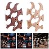 Convenient Wood Wine Storage Holder Stable Wine Bottle Rack 4 Slots Storage Stand Holder for Dining Room Decors