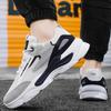 Men's breathable casual sports shoes summer mesh lace up outdoor running shoes soft soles comfort walking shoes male's sneakers