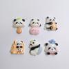 100Pcs/Bag Lovely Cartoon Panda Animals Slime Charms Flatback Resin Cabochons for Hair Clips Photo Frames Phone Case Decor