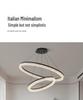 Light Luxury Italian Modern Chandelier - Grand Round Ring Nordic Lighting Fixture for Living Room or Hall