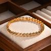 Cubic Zirconia Tennis Bracelet for Women, 18K Gold Plated Stainless Steel CZ Chain, Bridesmaid Jewelry Non Tarnish