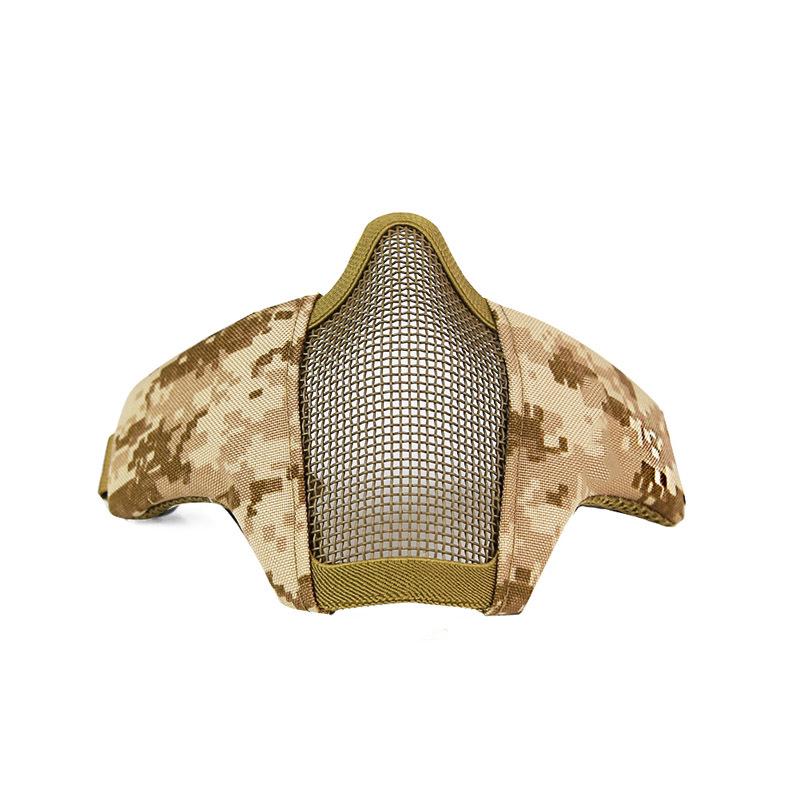Outdoor Cycling Breathable Steel Wire Tactical Mask for CS Field Protection