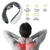Electric Neck and Shoulder Pulse Massager 6 Mode 9 Levels Adjustable Heat Cervical Vertebra Relax Pain Relief Kneading Machine