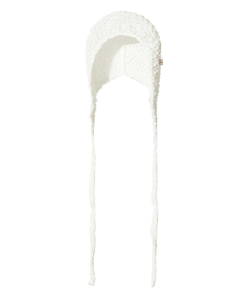 FAKIII Net Knit Bonnet Hat_Ivory