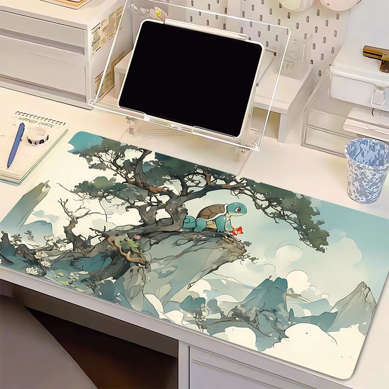 Mouse Pad Large Gamer Keyboard Desk Mouse Mat Carpet Laptop PPokemon Squirtle Rubber Tapis Souris Gaming Notbook xxl Mousepad