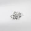 Bo Xin Yun Korean Style Zirconia Crown Brooch with Freshwater Pearl Pin Accessory