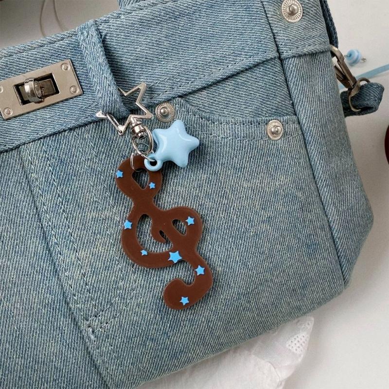 Fun And Colorful Acrylic Keyring With Musical Notes For Gift Giving Music Symbol Keychain Pendant With Musical Note