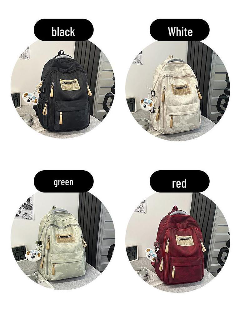 Orta, Lise ve Üniversite Öğrencileri İçin Retro Tie-Dye Sırt Çantası - Geniş Kapasiteli, Unisex Tasarım