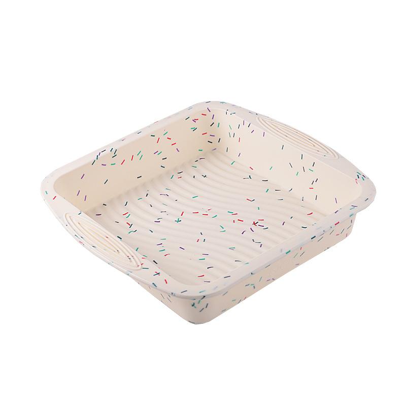1pc Silicone Square Non-Stick Square Cake Pan for DIY Baking with Silicone Mold