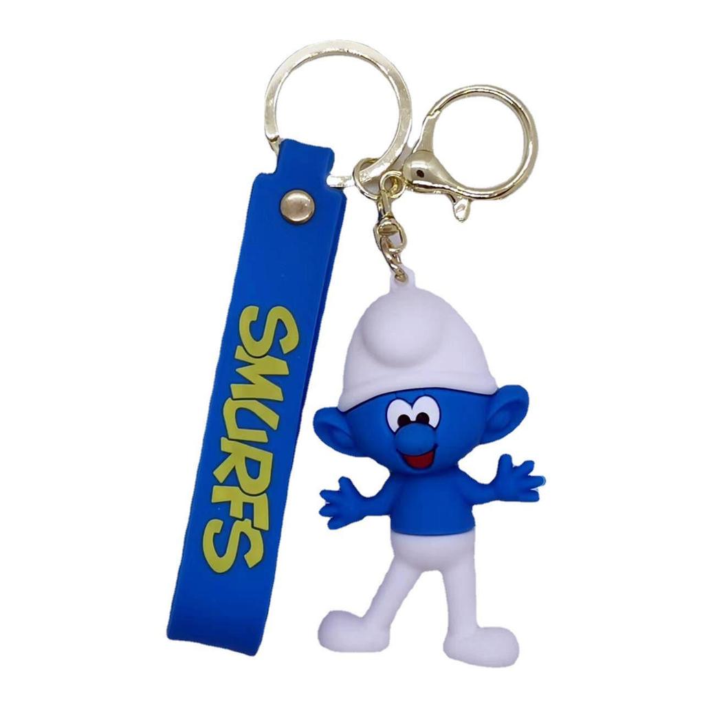 Cartoon Smurfs Doll Keychain Pendant for Bags and Cars - Blind Box Gift