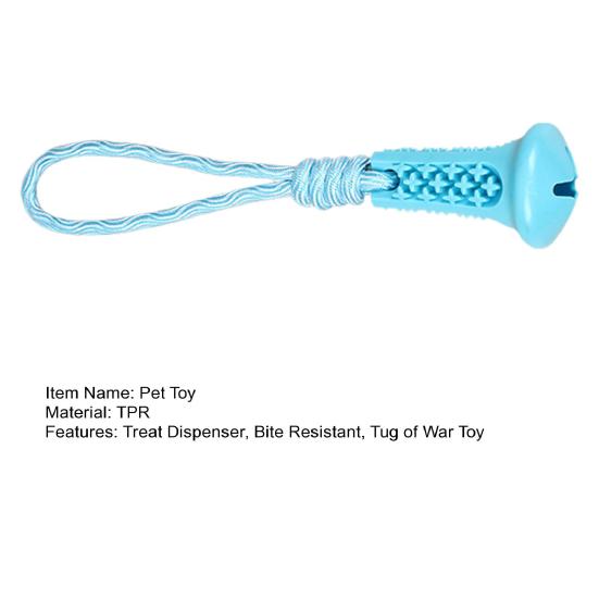 Natural Cotton Rope Toy Dog Chew with Pull Rope, Interactive Tug of War Durable Toys Toy, Teeth Cleaning Treat Dispenser for Aggressive Chewers