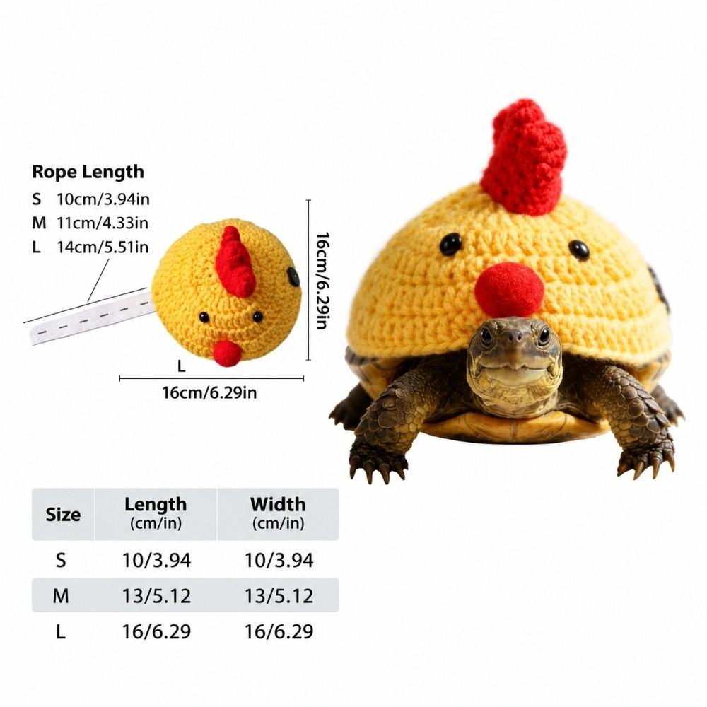 cartoon Knitted Turtle Clothes Lightweight Tortoise Accessory Brazilian Turtles