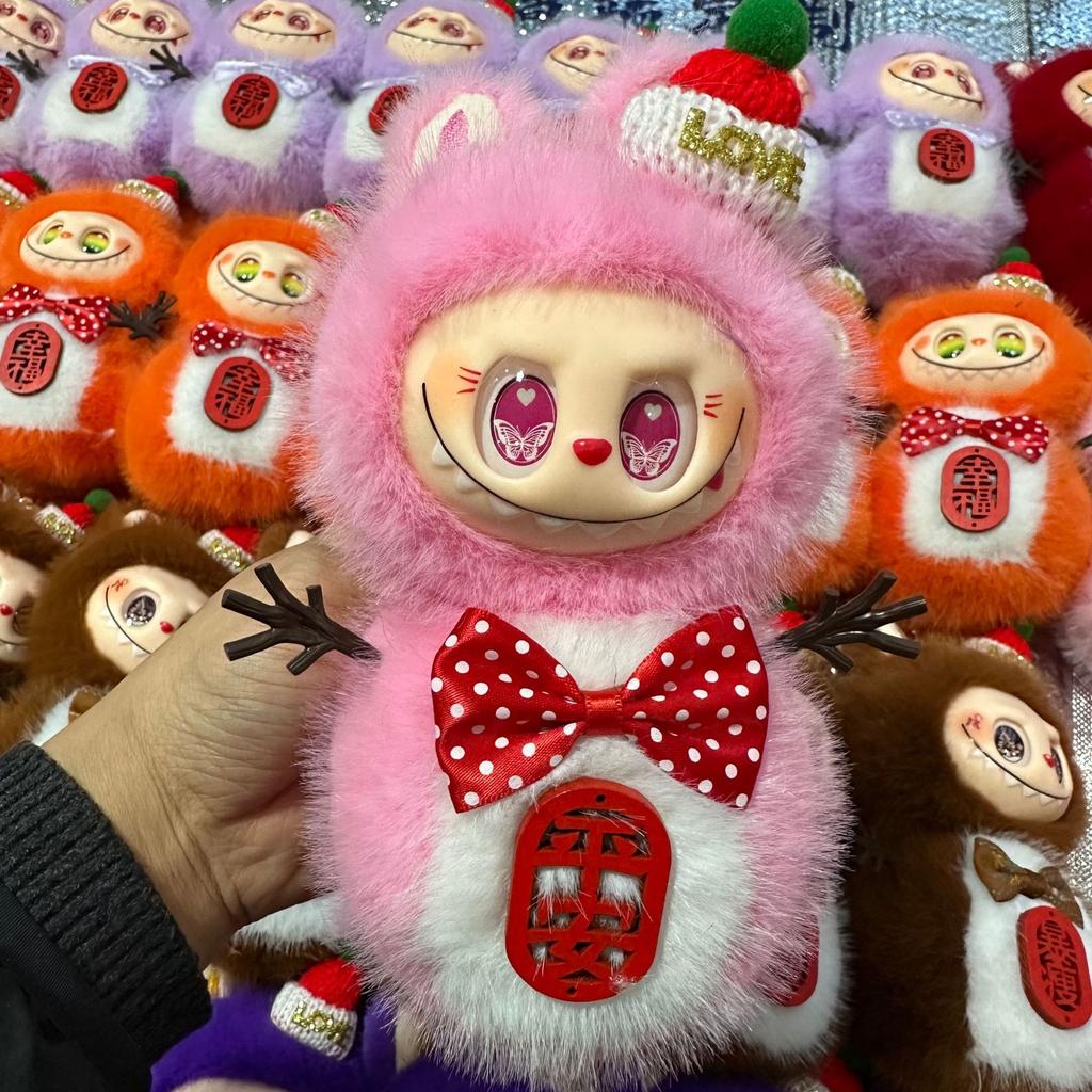 New Year's Snowman Plush Pendant Book Bag Pendant Keychain Gift Doll