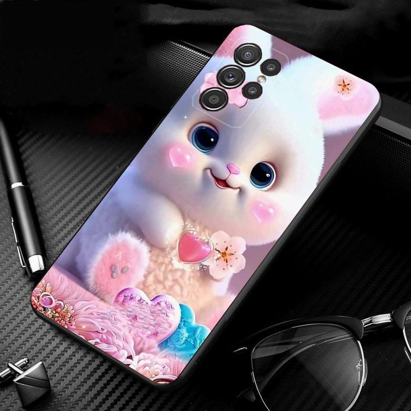 Phone Case For Samsung Galaxy S26 S25 S24 S23 S22 S21 Ultra S24 S23 S22 S21 S25 Plus S24 FE Rabbit Animal