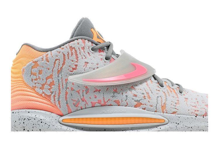 Herren Sneaker Nike KD 14 Sunset Grey Fog/Particle Grey-Peach Cream-Sunset Pulse