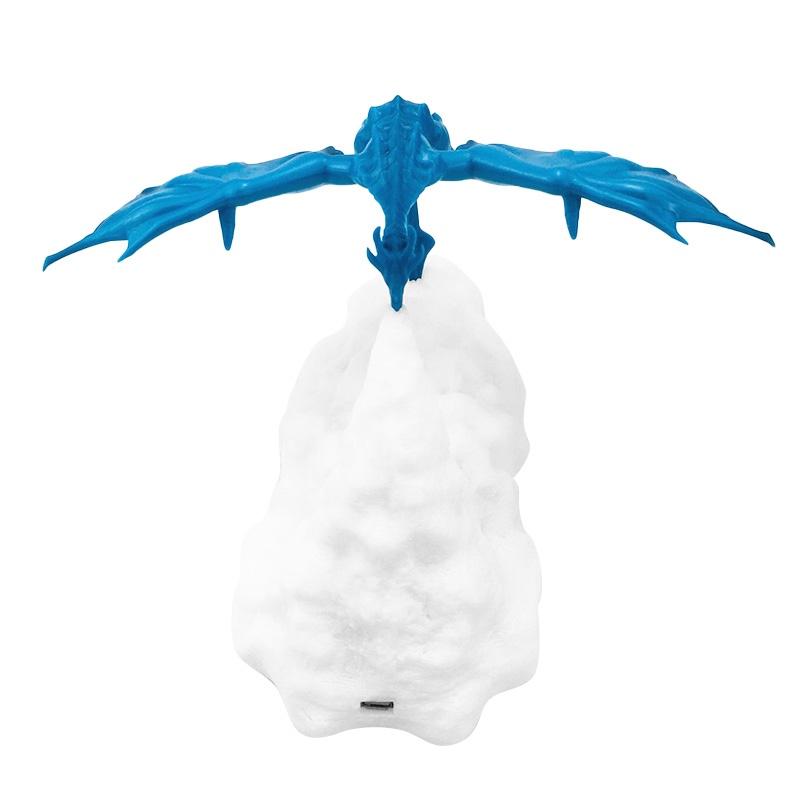 3D tisk LED dračí lampy Noční světlo Teplé světlo Spící Doprovodné světlo USB nabíjecí světlo Umělecké dílo Světlo do postele Pro fanoušky draka Pokojová dekorace