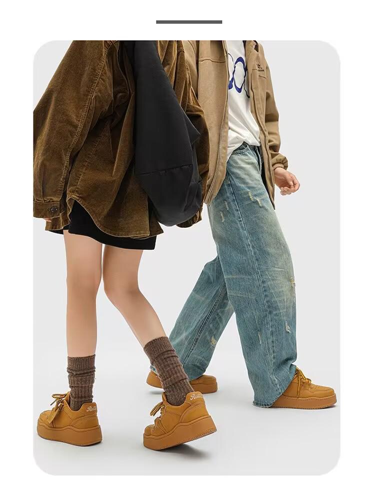 Niche Y2K High Street Lace-up Platform Sneakers