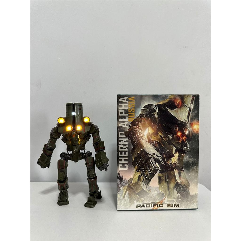 Pacific Rim Chrome Crimson Typhoon Jaeger Action Figure, Light‑Up Version, Movable Joints Collectible Mecha Toy