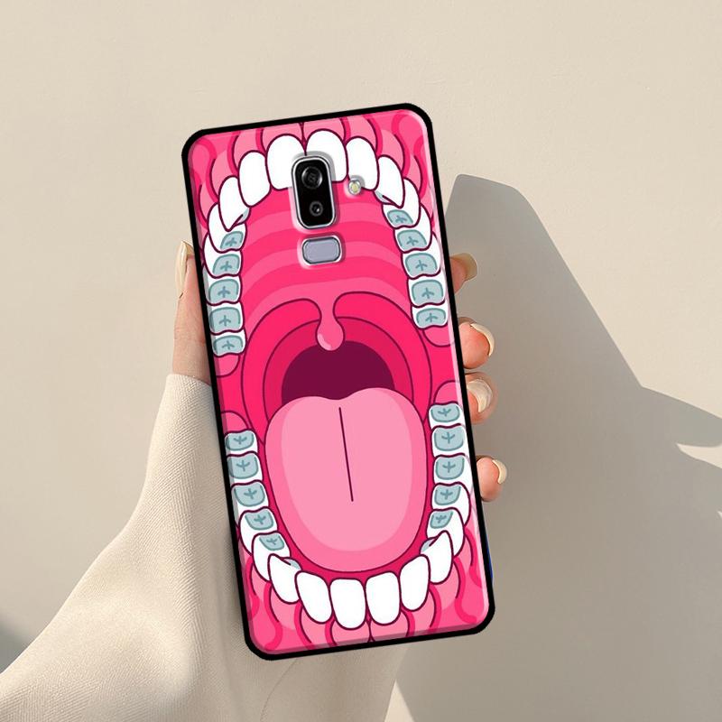 Dentist Tooth Pattern Case For Samsung Galaxy J1 J3 J7 J5 2016 A3 A5 2017 J8 A7 A9 J4 J6 A6 A8 Plus 2018 Cover