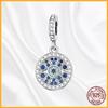 Authentic Fine Elegant Copper Dangle Charm Love Heart Sun and Moon Fits Genuine Bracelets Bead Pendants Jewellery