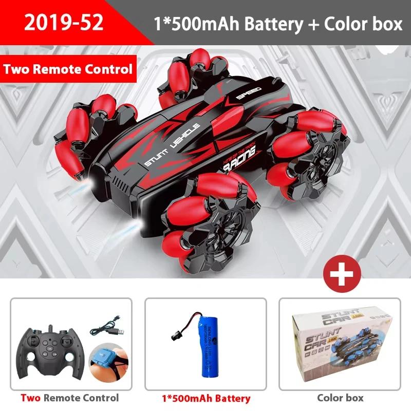 Non-Toxic Remote Control Toys F1 Rc Drift Car With Music Led Lights 2.4G Wrist Watch Gesture Radio Stunt Cars 4Wd Electric Children Toys