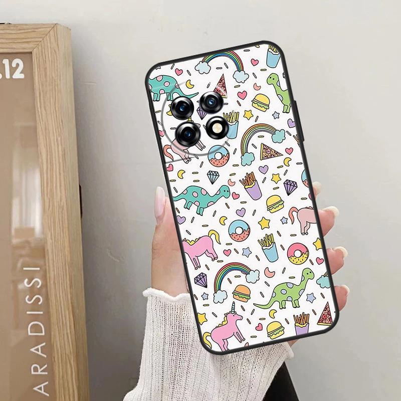 Dinosaur Pattern Case For OnePlus Nord CE 4 3 2 Lite 2T N10 N20 N30 OnePlus 12 11 9 10 Pro 8T 10T 12R Cover
