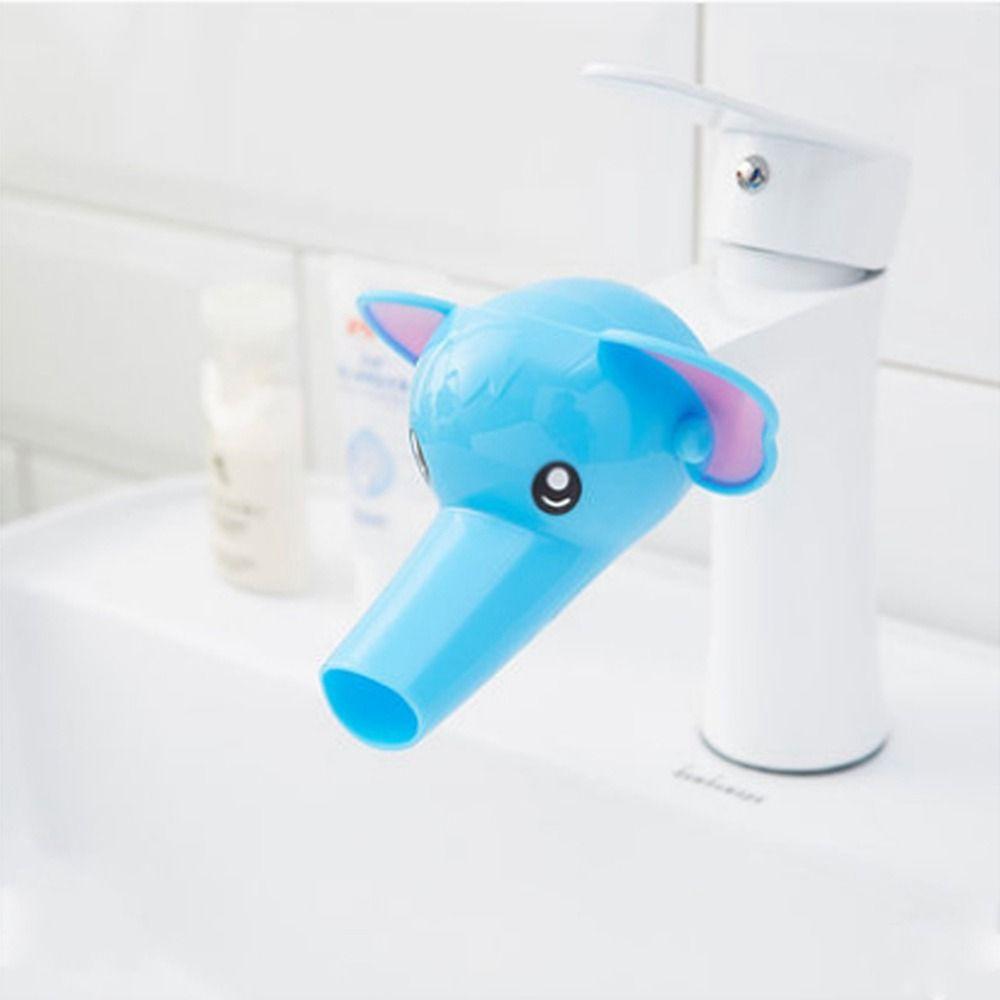 Silicone Baby Washing Helper Splash-proof Cartoon Faucet Extender Cute   Kids Hand Washing