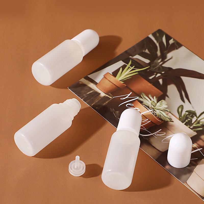 10Pcs Refillable Bottles With Cap Empty Dropper Bottle Transparent Plastic Foundation Cream Travel Cosmetic Sample Containers