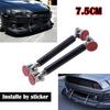 Adjustable 2.9'' Front Bumper Lip Splitter Strut Brace Rod Tie Support Bar Black