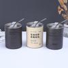 A 304 Stainless Steel Iced Americano Coffee Cup Vacuum Insulated Straight Straw Tumbler for Home Office Portable Use