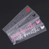 4 Xjust Breathe Rear View Mirror Sticker,Rearview Mirror Decal,Car Accessories For Women,Motivational Stickers,Water Bottle Lapt