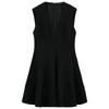 Zaprha 2025 New Arrival Wave Wide Swing V Neck Short Sleeveless Dress Waist Skimming Small Black Dress 2344188