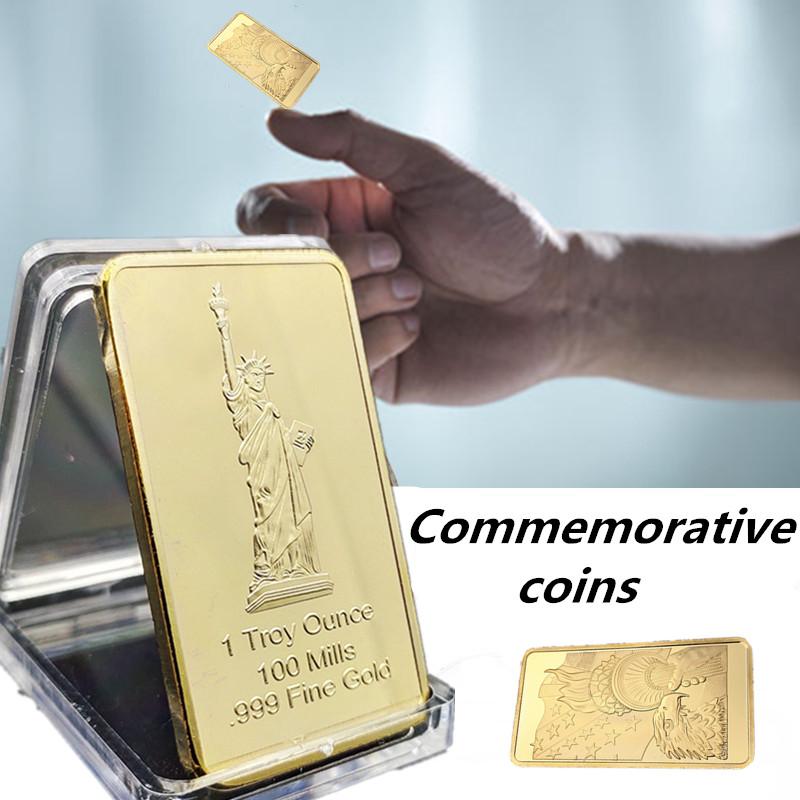 

Слитки США Eagle Collection Gift Art Crafts Прямоугольные памятные монеты в виртуальной валюте