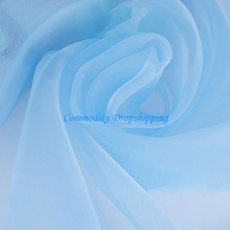 Y5JC Organza Fabric 1.09Yards 35g Organza Sheer Fabric for Craft Bridal Dress Bows