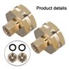 Drip Irrigation 3 4 To 1 4 Adapter 5*5*5cm Brass Garden Hose Adapter Quick Connect Fittings Versatile Compatibility