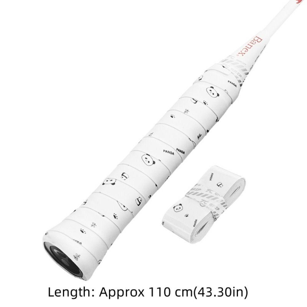 Non-Slip Badminton Sweatband Panda Flower Racket Grip Tape Badminton Grip  Outdoor Sports