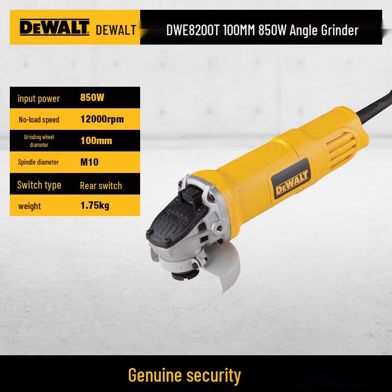 DeWalt Electric Angle Grinder CN plug (adapter included)