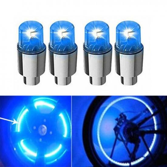4PCS Car Auto Wheel Tire Tyre Air Valve Stem LED Light Caps Cover Accessories US