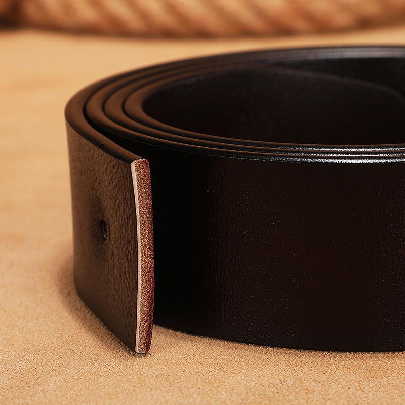 Men'S Belt Men'S Leather Pin Buckle Business Casual Belt Pure Cowhide Jeans Belt Trendy