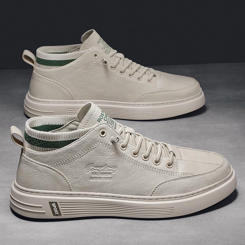 

Light luxury men s shoes European board shoes 2024 new winter four-season breathable little white shoes men s casual sports trendy shoes 39 песочный